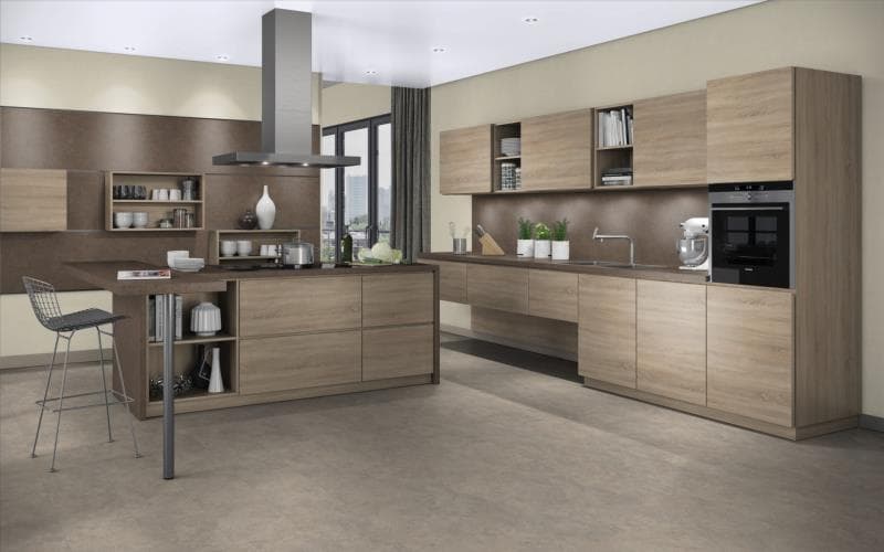 Treviso Handle-less Matt Sonoma Oak